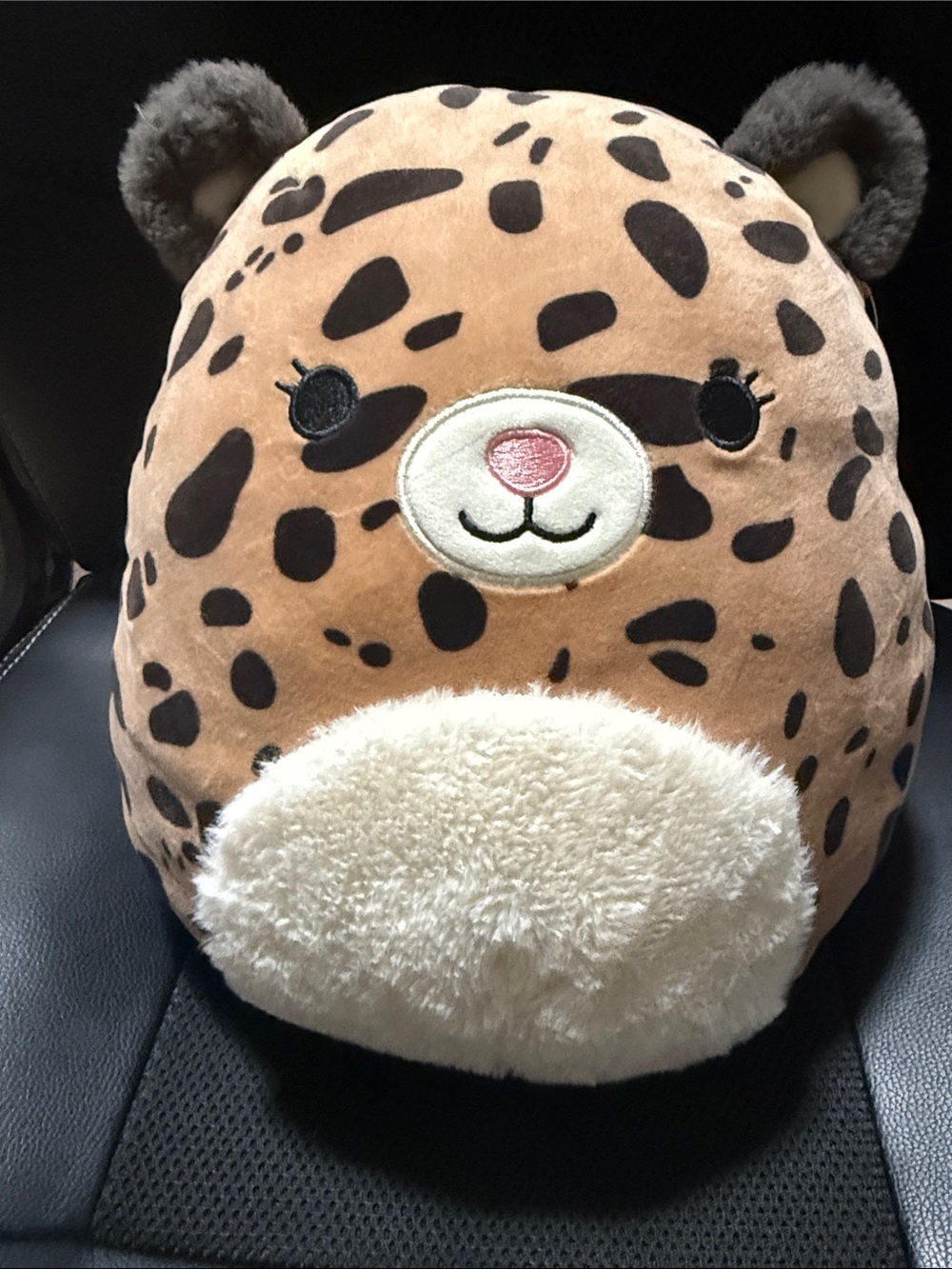 Squishmallow Plush Leopard Spot Kids Toy - Soft Brown & Cream Cuddly Animal